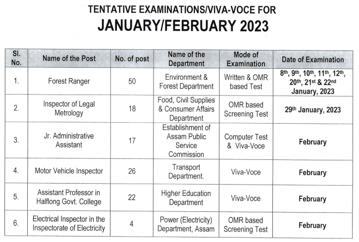 APSC Calendar January February 2023